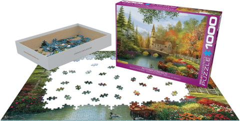 1000 Piece Puzzle-Autumn Church