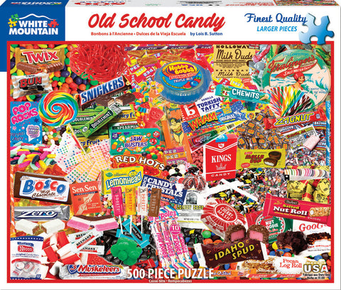 500 Piece Jigsaw Puzzle  Old School Candy