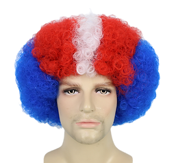 Pro Team Spirit Sport  Wig-Red/White/Blue