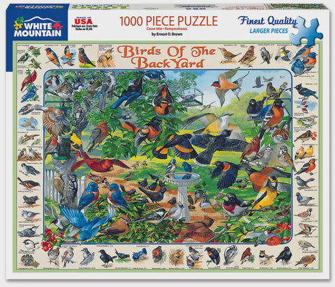1000 pc Puzzle - Birds of the Back Yard