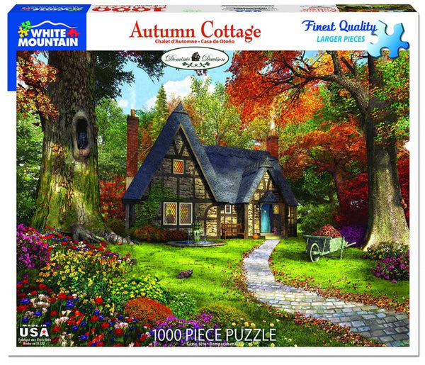 1000 Piece Jigsaw Puzzle — Autumn Cottage