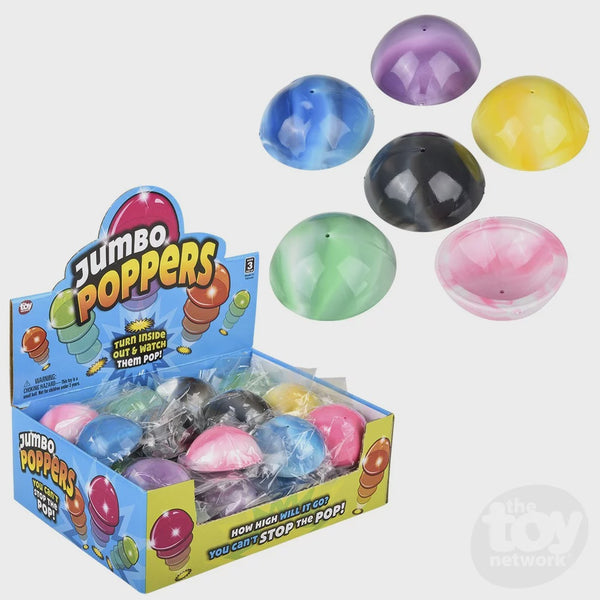 Large Marble Poppers 2.25" Assorted Colors & Co.