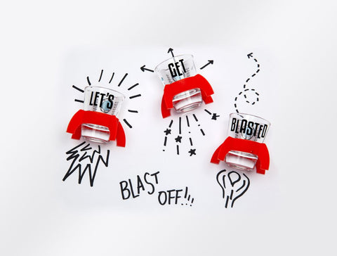 Blasted Shot Glass Set