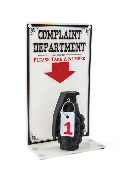 Complaint Dept Sign