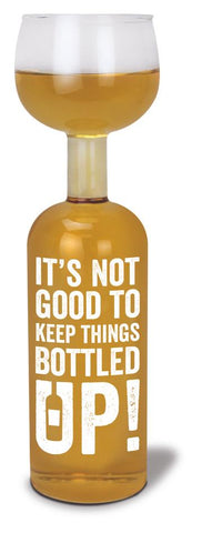 The Bottled Up Wine Bottle Glass