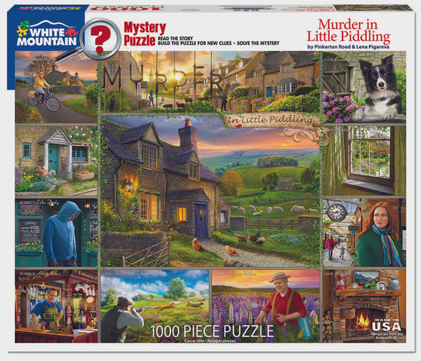 1000 pc Puzzle - Murder in Little Piddling