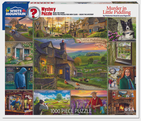 1000 pc Puzzle - Murder in Little Piddling