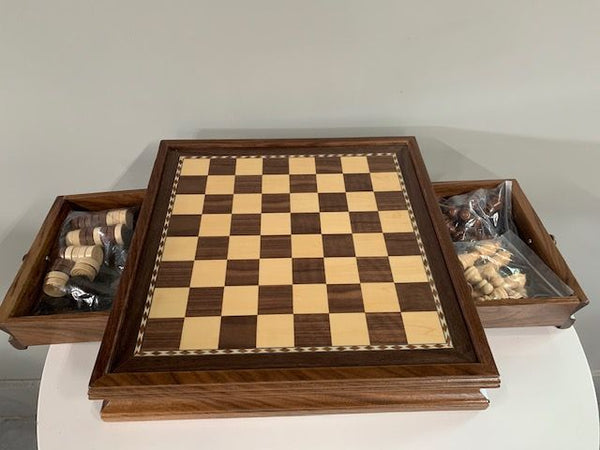 Deluxe Wooden Magnetic 2 in 1 Chess Set - #CGS3