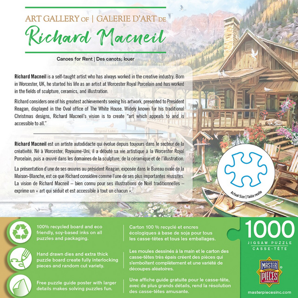 1000 Piece Jigsaw Puzzle  Canoes for Rent