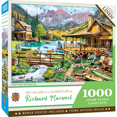 1000 Piece Jigsaw Puzzle  Canoes for Rent