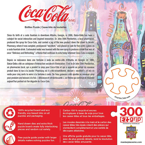 300 Piece  Puzzle-EZ Grip-Coca-Cola-Bottles Puzzle