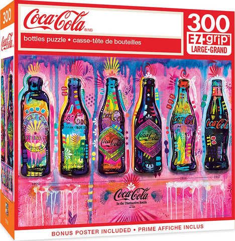 300 Piece  Puzzle-EZ Grip-Coca-Cola-Bottles Puzzle