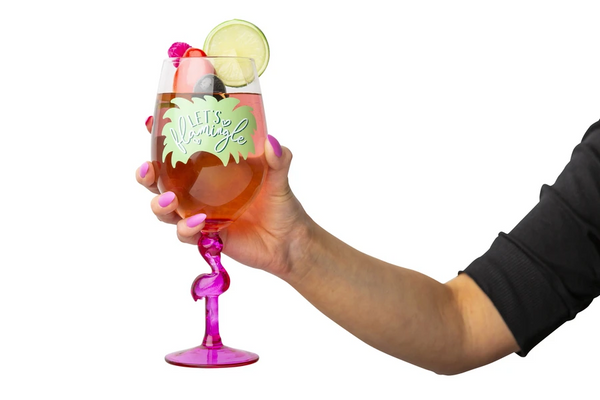 Flamingo Wine Glass