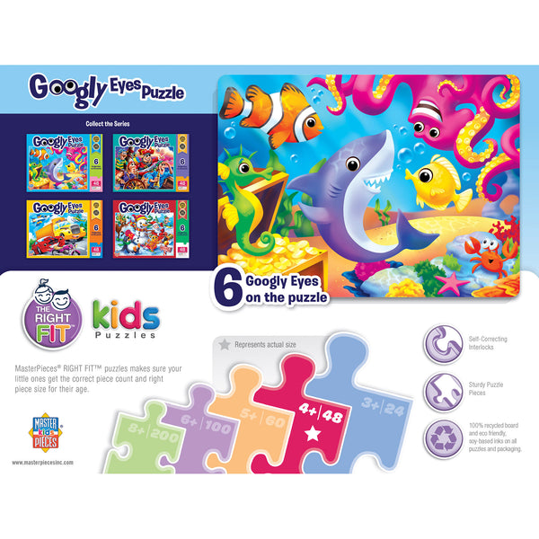 48 pc Puzzle - Googly Eyes - Lil Shark