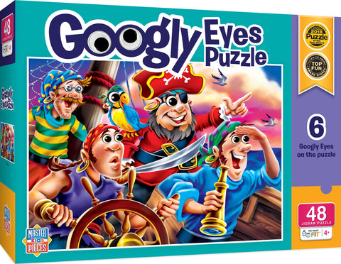 48 pc Puzzle - Googly Eyes - Pirates