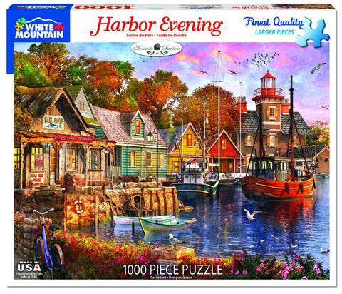 1000 piece Puzzle - Harbor Evening