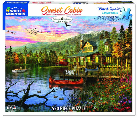 500 pc Puzzle - Sunset Cabin