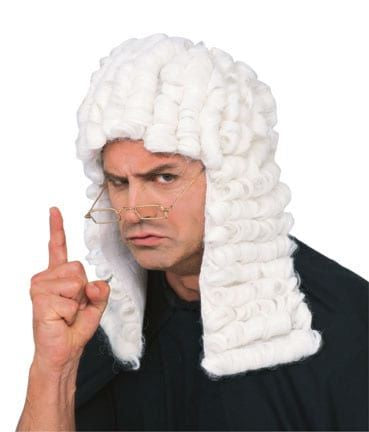 White Judge Wig