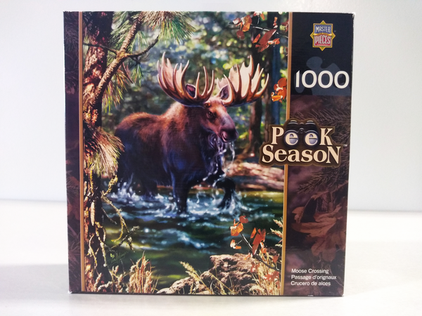 1000 piece jigsaw puzzle - Moose Crossing
