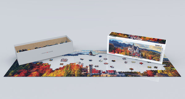 1000 Piece Jigsaw Puzzle - Neuschwanstein Castle in Autumn