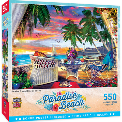 550 Piece Puzzle-Paradise Beach-  Paradise Breeze