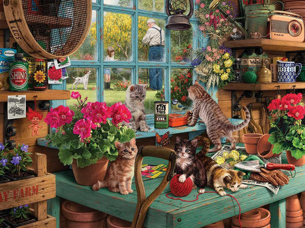 1000 pc Puzzle - Curious Kittens