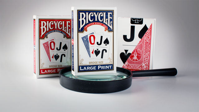 Bicycle® Large Print Playing Cards George