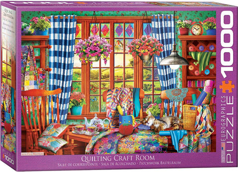 1000 Piece Jigsaw Puzzle - Quilting Craft Room