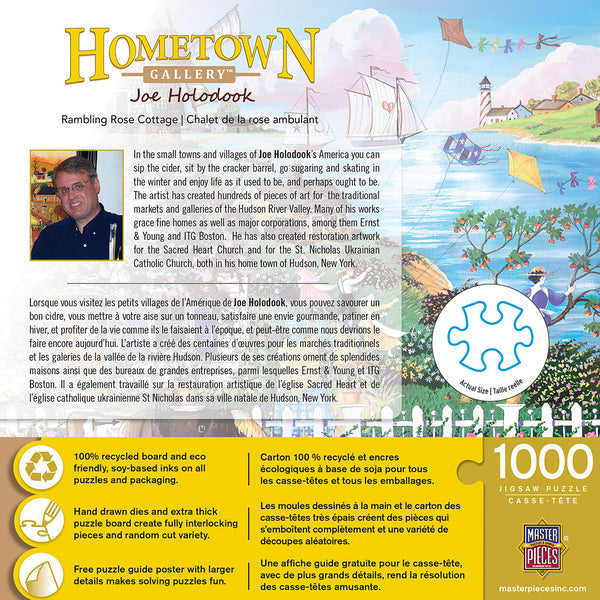 Hometown Gallery - Rambling Rose Cottage 1000 Piece Puzzle