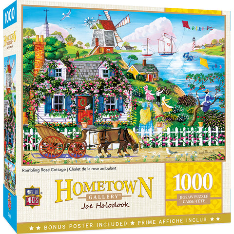 Hometown Gallery - Rambling Rose Cottage 1000 Piece Puzzle