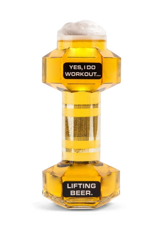 The Dumbbell Beer Glas