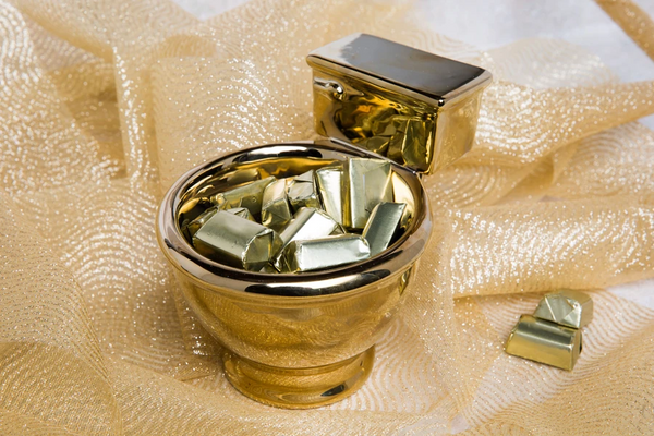Golden Toilet Coffee Mug