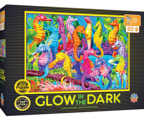 60 Piece Jigsaw Puzzle  Glow in the Dark Singing Seahorses