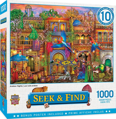 Seek & Find - Arabian Nights 1000 Piece Jigsaw Puzzle