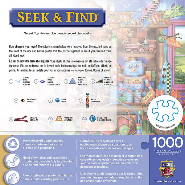 Seek & Find- Secret Toy Heaven 1000 Piece Jigsaw Puzzle
