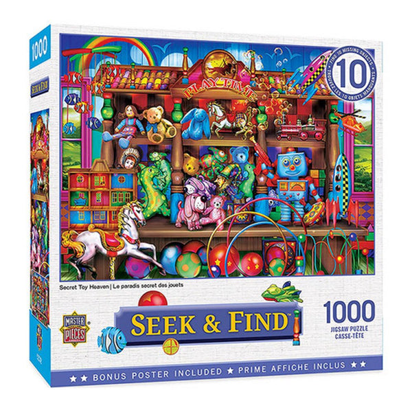 Seek & Find- Secret Toy Heaven 1000 Piece Jigsaw Puzzle