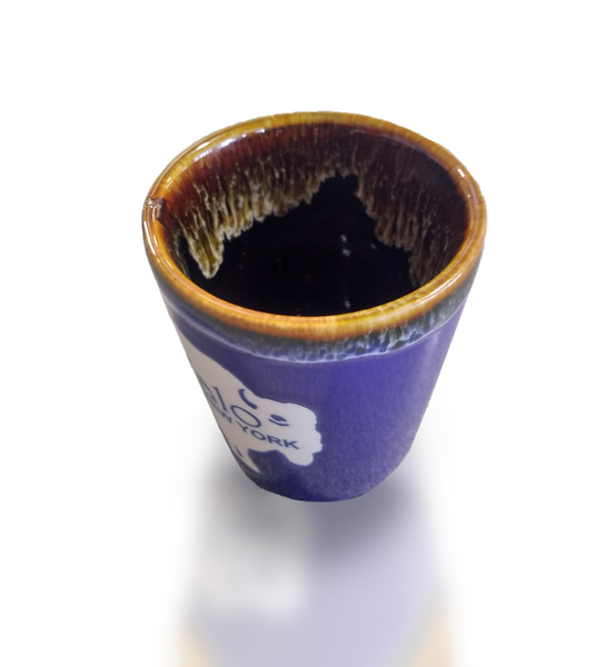 Blue Drip  Buffalo Shot Glass