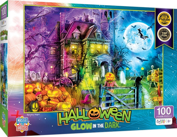 100 PC Halloween Glow in the Dark: Spooky Night