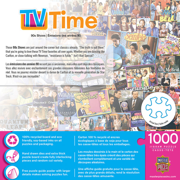 TV Time - 90s Shows 1000 Piece Jigsaw Puzzle