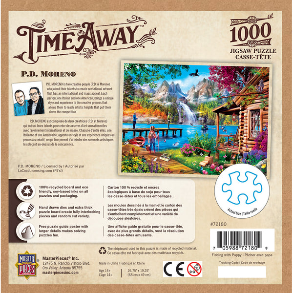 Time Away - Fishing with Pappy 1000 Piece Jigsaw Puzzle