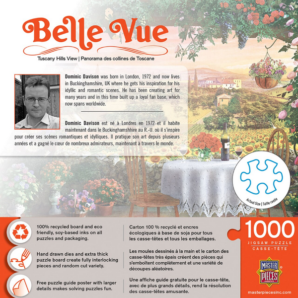 1000 Piece Jigsaw Puzzle  Tuscany Hills View