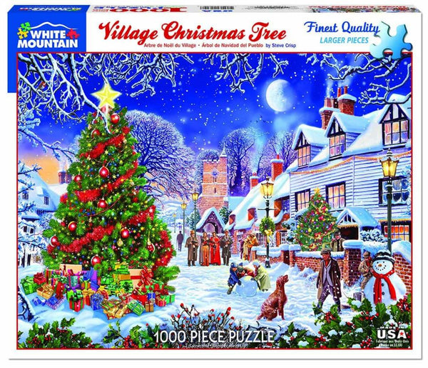 1000 pc Puzzle — Village Christmas Tree