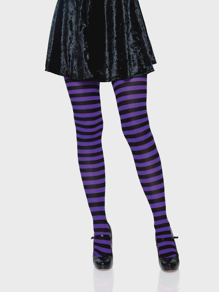 Striped Nylon - Purple / Black
