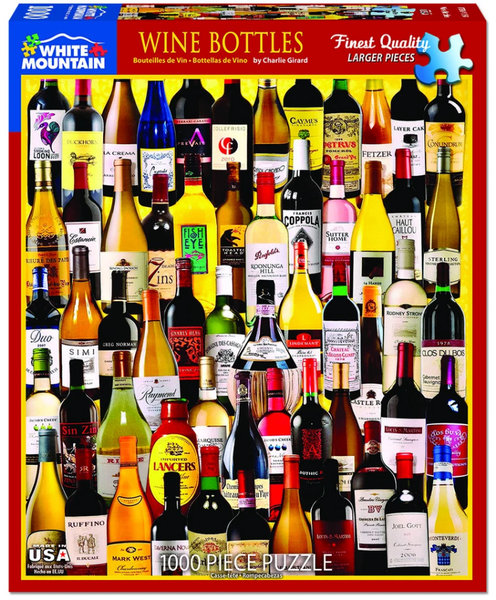 1000 Piece Jigsaw Puzzle — Wine Bottles