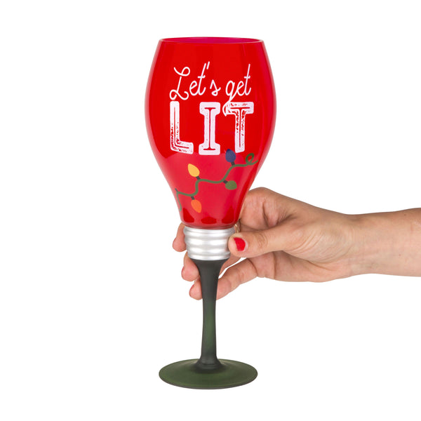 Holiday Cheer Wine Glass
