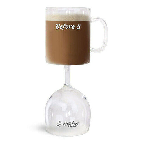 Before & After 5 Coffee & Wine Glass