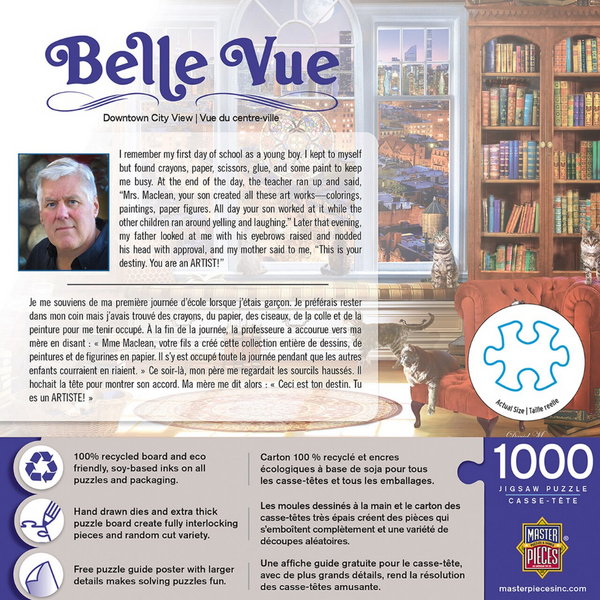 1000 Piece Jigsaw Puzzle  Downtown City View