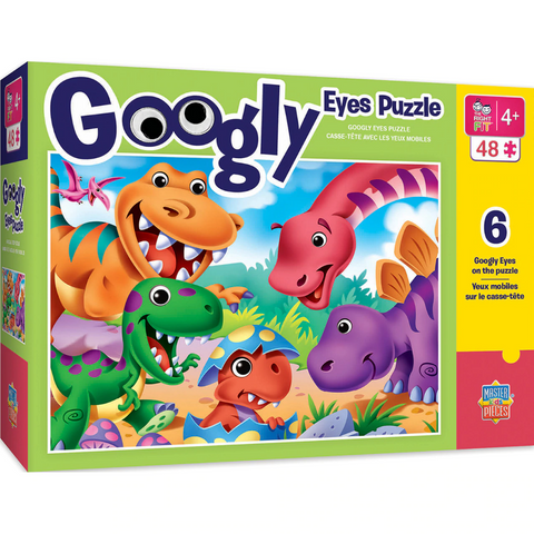 48 pc Puzzle - Googly Eyes  - Dinosaurs