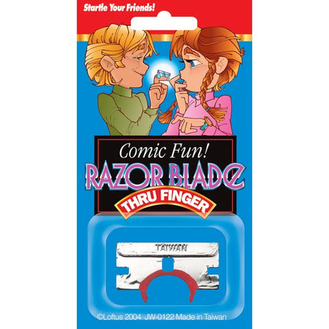 Razor Blade Thru Finger