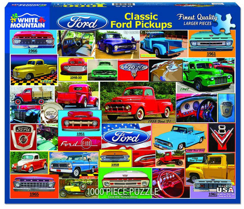 Classic Ford Pickups — 1000 Piece Jigsaw Puzzle